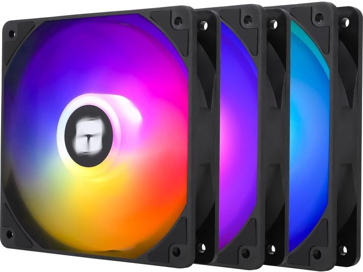 Produktbild Thermalright TL-C12C-S ARGB - Black (3-pack) - Kabinet køler - 120 mm - Sort med RGB LED lys - 26 dBA (120 mm, 3 x)