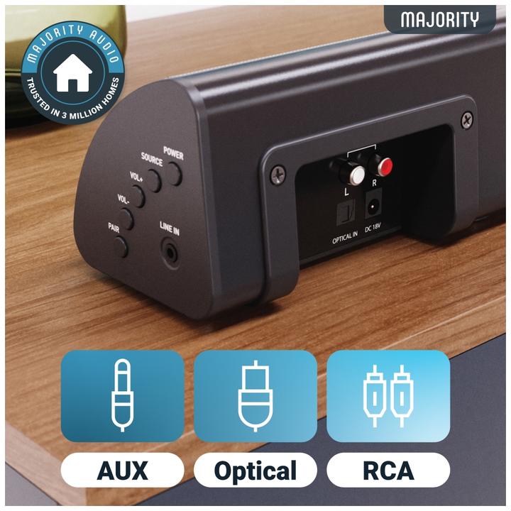 Actual product image Majority Snowdon 2 Soundbar - ingebouwde Subwoofer - AKTIE! (120 W, Stereo)