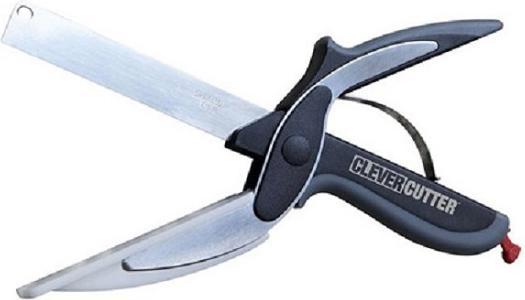 Clever Cutter Coltello da cucina 2 in 1, forbici