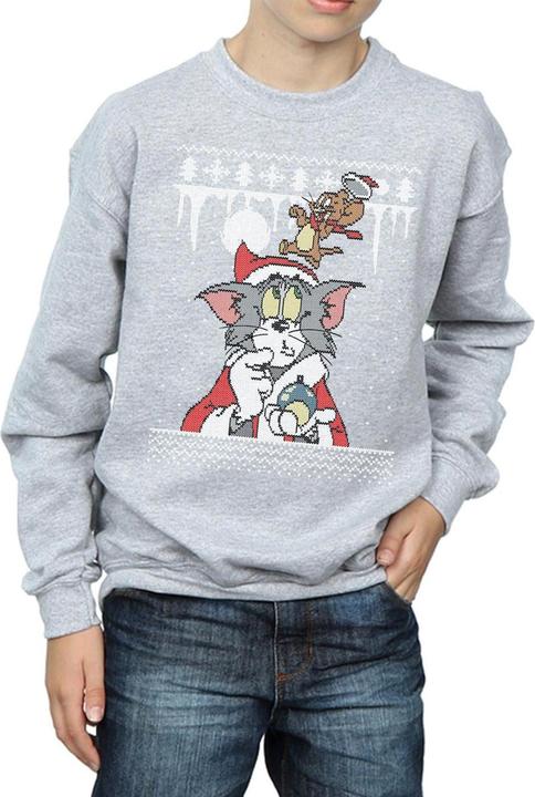 Image du produit Tom & Jerry - Sweat CHRISTMAS FAIR ISLE - Garçon (128)