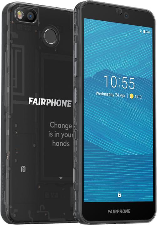 Fairphone 3 (64 GB, Dark Translucent, 5.65", Dual SIM + SD, 12 Mpx, 4G)