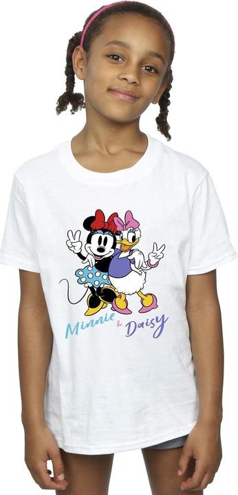 Actual product image Disney Girls Minnie Mouse And Daisy Cotton T-Shirt (104)