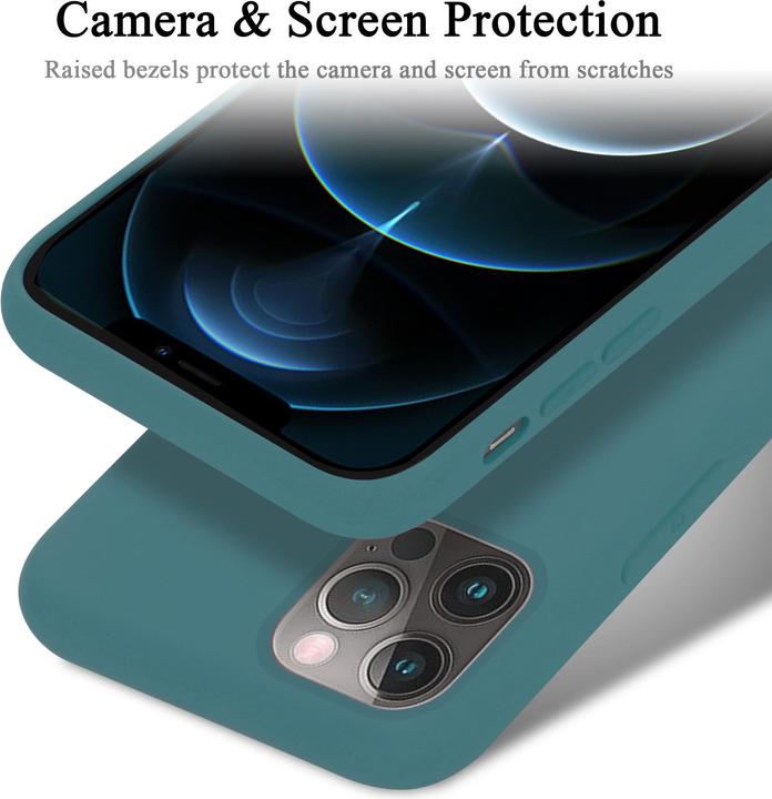 Productafbeelding Cadorabo TPU Liquid Silicone Case Cover (Apple iPhone 12, Realme 12 Pro+)