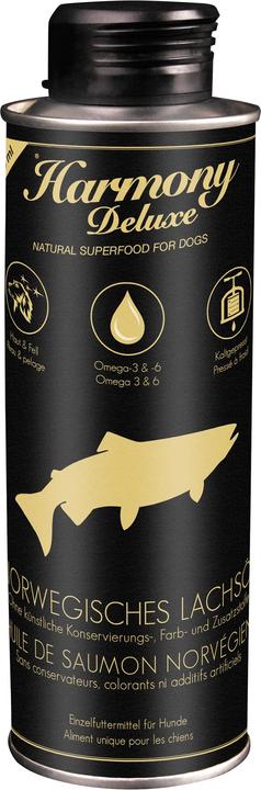 Harmony Chien Deluxe Norw. huile de saumon (Junior, Adulte, Senior, 1 pcs, 250 g)