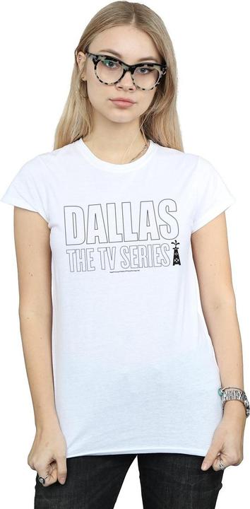 Actual product image Dallas Womens/Ladies TV Series Logo Cotton T-Shirt (M)