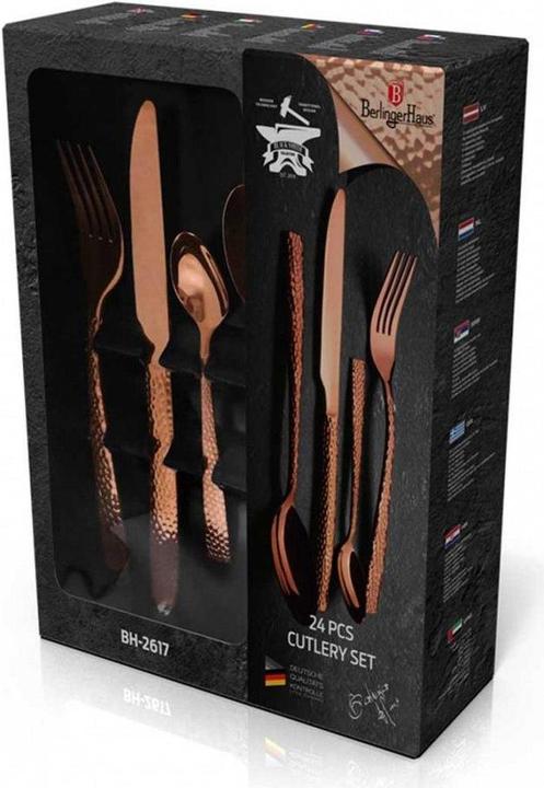Productafbeelding BerlingerHaus TAFELGEREEDSCHAP 24 ELEM. BERLINGER HUIS BH-2617 ROSÉGOUD (24 Stuk, Mes, Lepel, Vork)