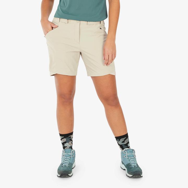 Image du produit Quechua Pantalon de randonnée Zip-Off Femme Randonnée en montagne - MH500 beige (31)