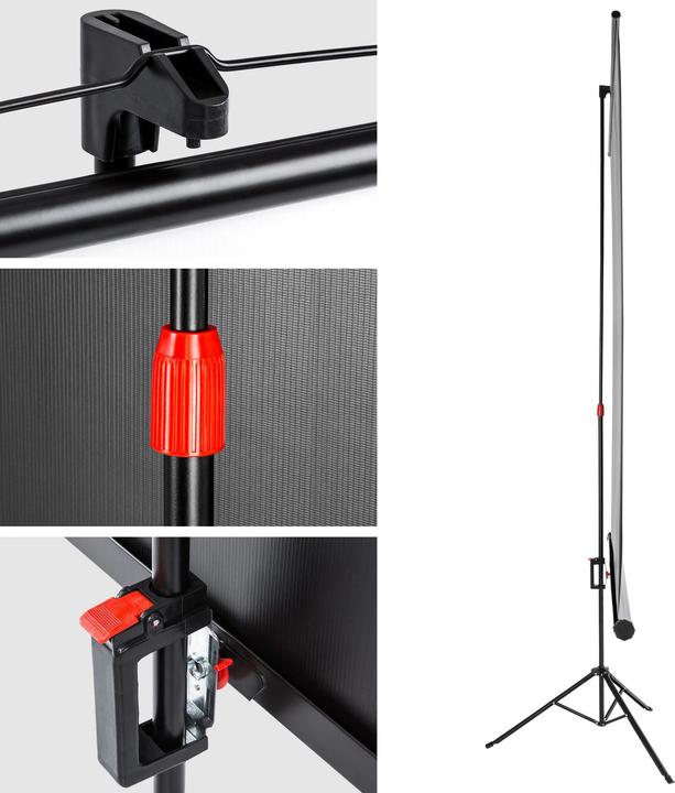 Produktbild tectake Stativ Beamer Leinwand (110.24", 1:1)
