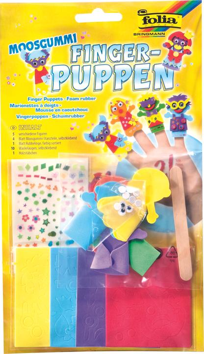 Produktbild Folia Moosgummi Fingerpuppen KINDER