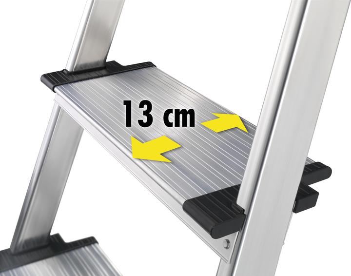 Produktbild Hailo L80 ComfortLine, Alu-Sicherheits-Stehleiter, 6 Stufen (Stehleiter, 116 cm)