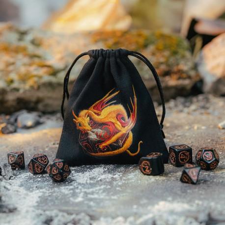 Image du produit Q Workshop BDRA171 - Dragon noir & adorable, sac de cubes