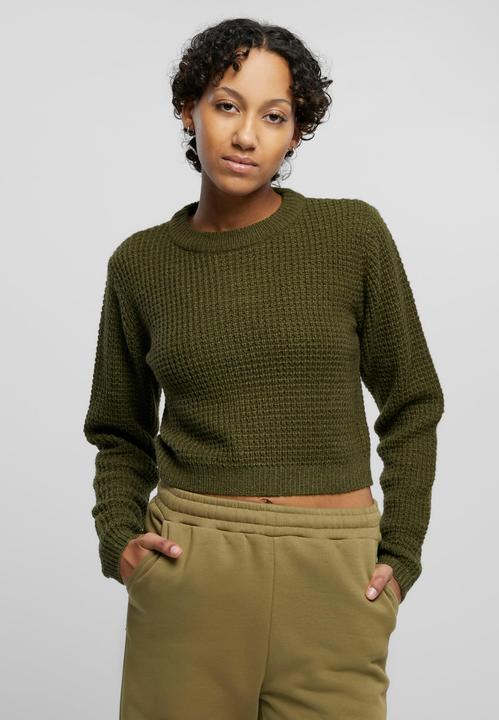 Produktbild Urban Classics Ladies Short Waffle Sweater (S)