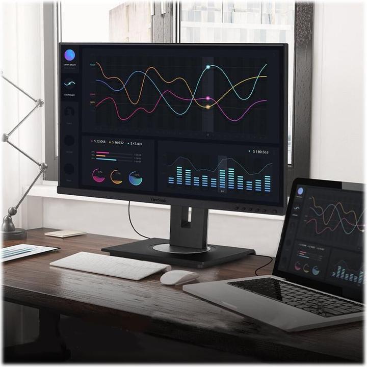 Productafbeelding Viewsonic VG2756-4K 68,6 cm 27inch 16:9 UHD 3840x2160 Frameless SuperClear IPS LED Monitor met 5ms (3840 x 2160 Pixels, 27")