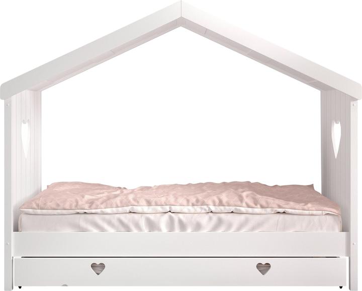 Produktbild Vipack Hausbett Amori mit Rückwand inkl. Ausziehkasten (90 x 200 cm)