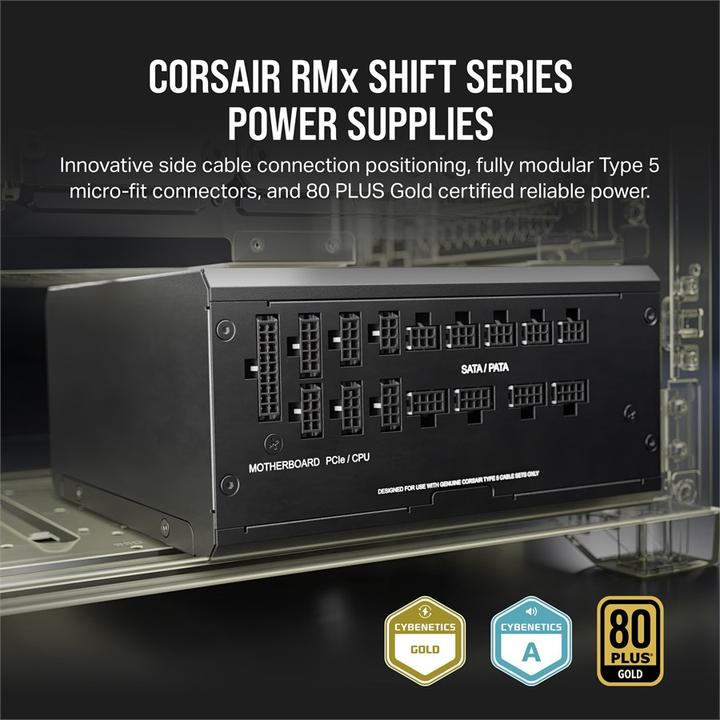Productafbeelding Corsair RM1200x SHIFT 80 PLUS Gold (1200 W)