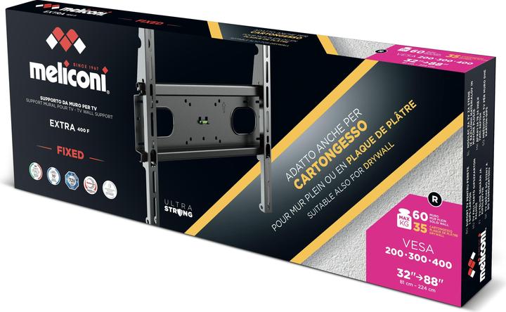 Image du produit Meliconi Support mural pour TV Vesa (Mur, 88", 60 kg)