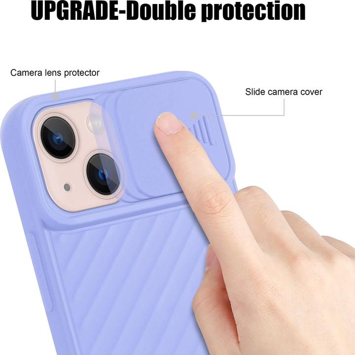 Immagine prodotto Cadorabo Cover in TPU con protezione della fotocamera (Apple iPhone 13)