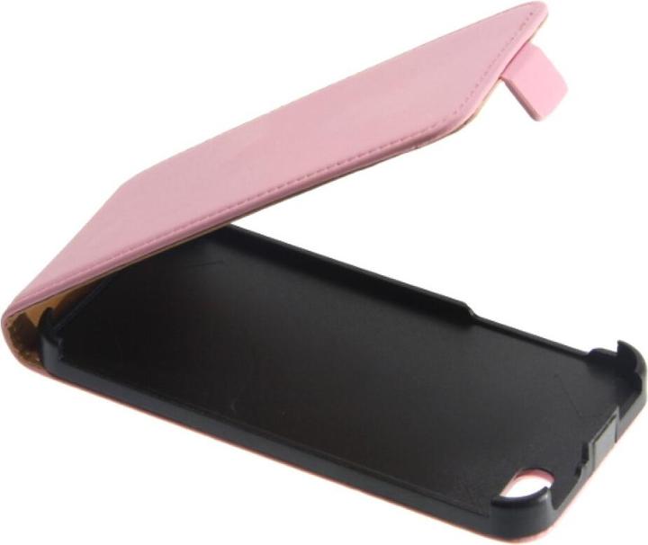 Productafbeelding OEM Slim Leather Flip Case voor iPhone 5, 5SE roze (Apple iPhone 5, Apple iPhone SE)