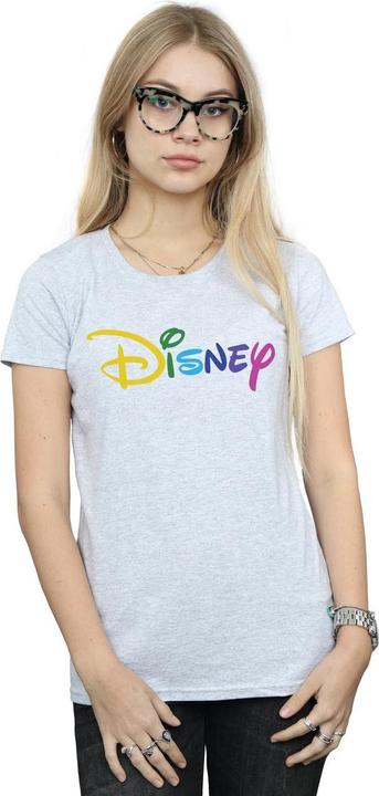 Actual product image Disney Womens/Ladies Colour Logo Cotton T-Shirt (XL)