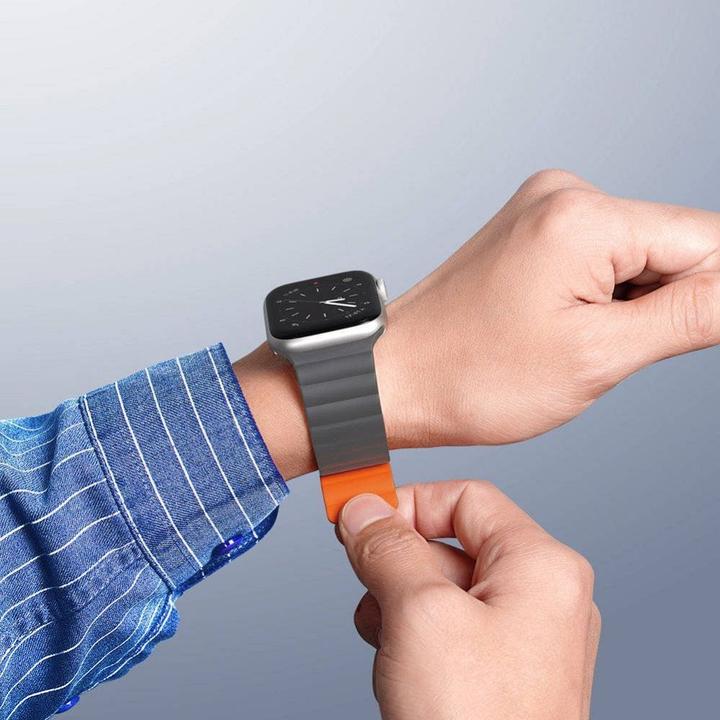 Image du produit Dux Ducis magnetic strap watch strap 7/6/5/4/3/2 (40 mm, 38 mm, 41 mm, Silicone, Apple Watch Series 1, Apple Watch Series 2, Apple Watch Series 3, Apple Watch Series 4, Apple Watch Series 5, Apple Watch Series 6, Apple Watch Series 7, Apple Watch Series 8, Apple Watch Series 9, Apple Watch SE)
