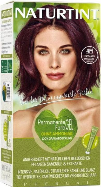 Actual product image Naturtint Permanent hair color gel 4M chestnut mahogany brown without ammonia (4M chestnut mahogany brown without ammonia)