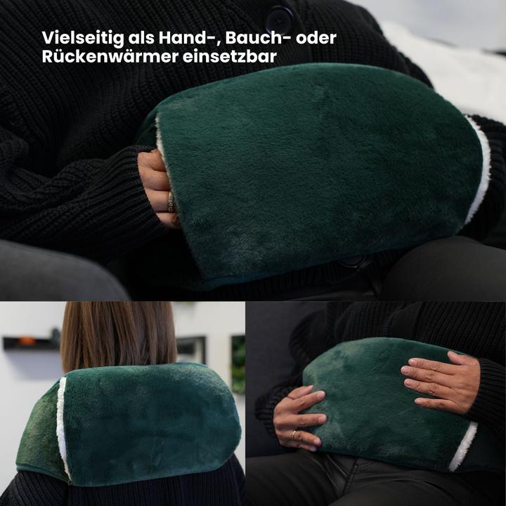 Immagine prodotto Hermex Set di cintura riscaldante e borsa dell'acqua calda Scaldamani Scaldapancia Bottiglia dell'acqua (0.80 l)