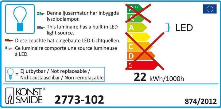 Energy Label Konstsmide Freezing rain (10.80 m)