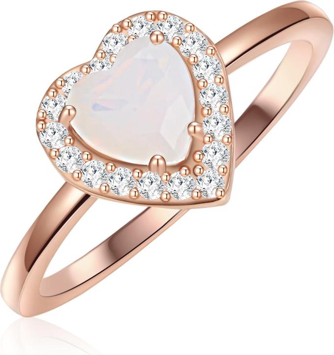 Produktbild Glanzstücke München Damen Sterling Silber Mondstein (synth.) roségold - 29908 (60, 925 Silber)