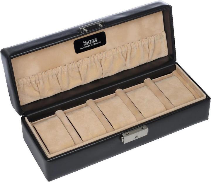Produktbild Sacher 1015.010443 - Uhrenetui für 5 Uhren new classic schwarz (Leder)