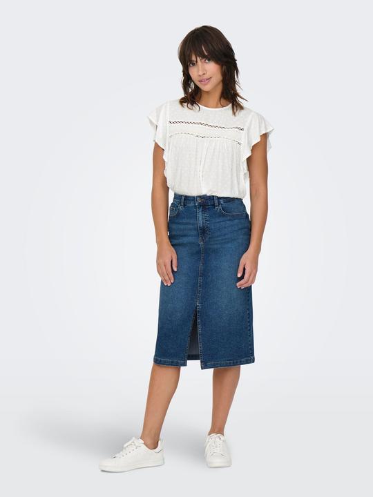 Actual product image JdY Locker geschnitten V-Ausschnitt Voluminöser Armschnitt Top Top (XL)