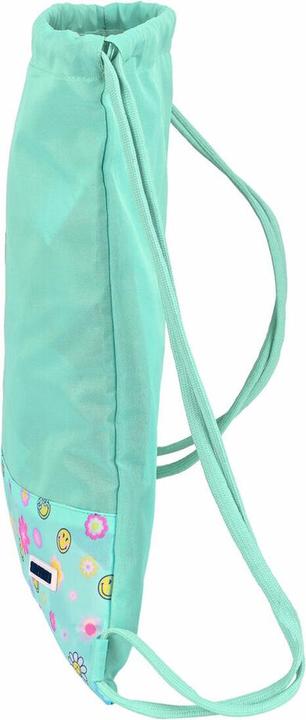 Produktbild Smiley Rucksacktasche mit Bändern Summer fun türkis (35 x 40 x 1 cm)