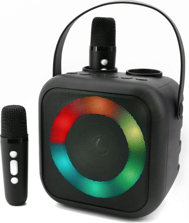 Image du produit Soundmaster BT2024SW Chaîne karaoké Microphone inclus, rechargeable Noir (Fonctionnement sur secteur)