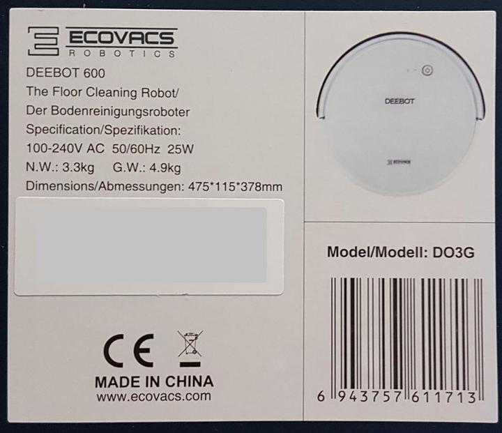 Produktbild Ecovacs Deebot 600