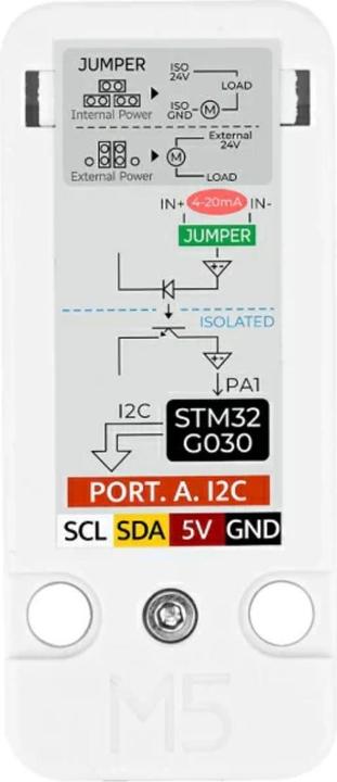 Produktbild M5Stack Unit Analog zu I2C 4-20mA Stromeingang