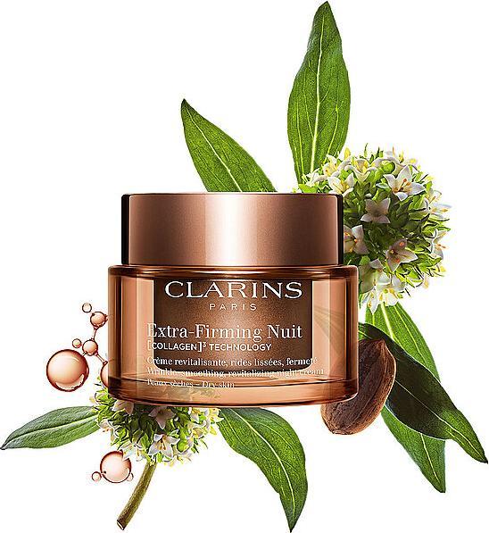 Image du produit Clarins Extra-Firming Nuit (COLLAGEN)³ TECHNOLOGY Crème Peaux sèches Refill (50 ml, Crème de nuit)