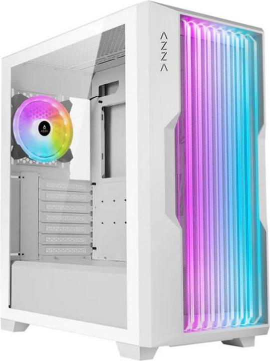 Immagine prodotto Azza Guardian 520WG GAMING Miditower Bianco RGB Griglia di vetro al dettaglio (ITX, mATX, ATX)