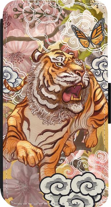 Immagine prodotto PhoneLook Cover Portafoglio nero Primavera 23 tigre giapponese (Apple iPhone 14 Pro)