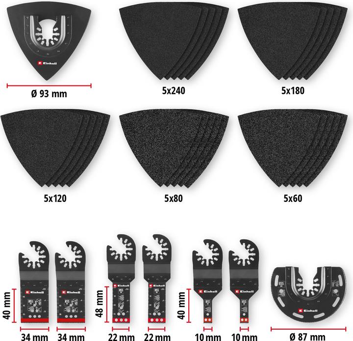 Produktbild Einhell Multitool-Set, 708135, XL-PLUS-Case, 35-teilig