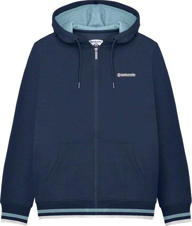 Lambretta SS25 Hoodie mit durchgehendem Reissverschluss