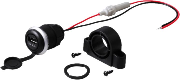 AIV 530178 Caricabatteria da auto 12/24VDC - 5VDC/2.1A nella presa USB-A
