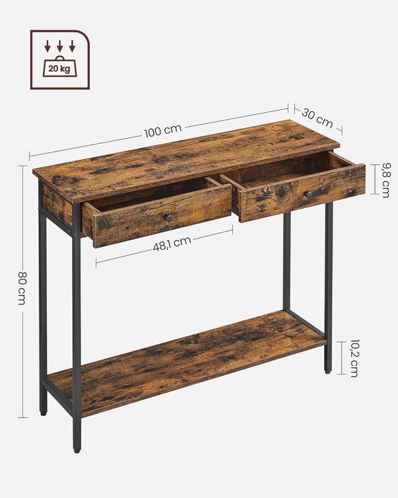 Actual product image Vasagle Havanna (100 x 30 x 80 cm)