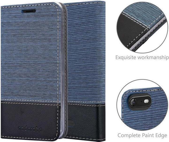 Produktbild Cadorabo Book Jeans Optik Cover (Wiko Tommy 3)