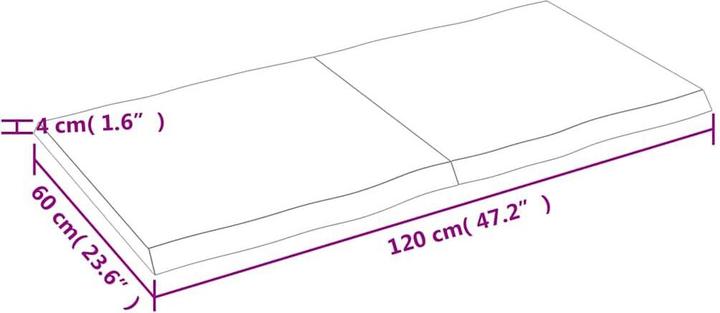 Produktbild VidaXL Nili (120 x 60 x 4 cm)