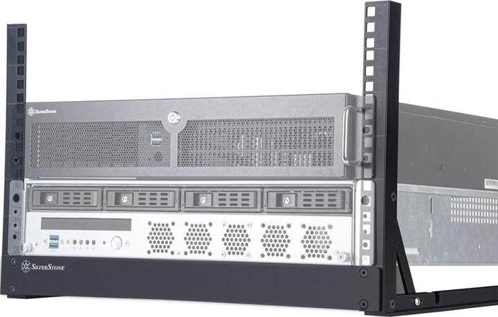 Image du produit Silverstone SST-RK06U-OF Rack de bureau 19 pouces à cadre ouvert - 6U (6 HE, Rack 19 pouces)
