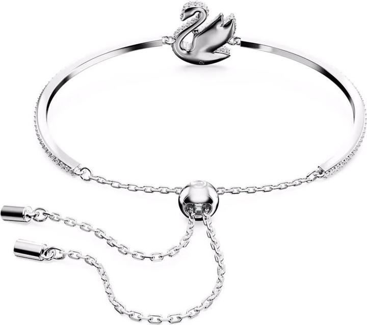 Produktbild Swarovski Iconic Swan Armreif Schwan Weiss (24 cm, Swarovski Metall)