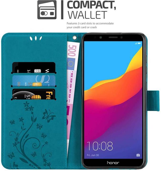 Immagine prodotto Cadorabo Copertina del libro di fiori (Huawei Y7 (2018))