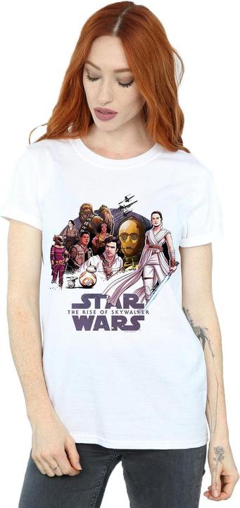 Actual product image Star Wars d Group Womens/Ladies Cotton Boyfriend T-Shirt (4XL)