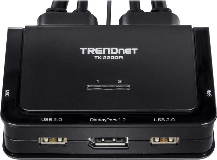 Actual product image Trendnet TK-220DPI Keyboard/Video/Mouse (KVM) Switch Black