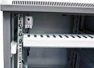 Produktbild Allnet 19 Schrank 12HE B600 / T1000mm *lichtgrau* SNB-Serie Glastür (12 HE, 19 Zoll Rack)