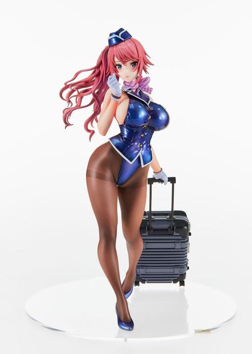 Actual product image Vertex Original Character PVC Statue Tight na Oshigoto Work 3: Cabin Attendant Aya Saionji Antenna Shop Lim
